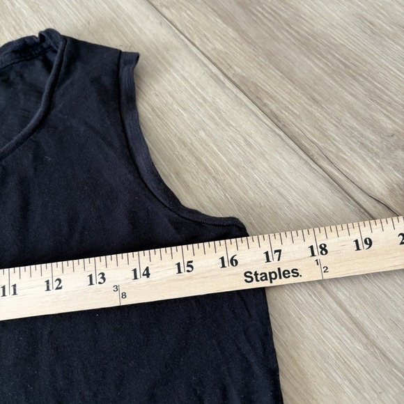 MADEWELL Women's Whisper Scoop Neck Tank XS True Black Cotton Top Casual EUC - Picture 5 of 7